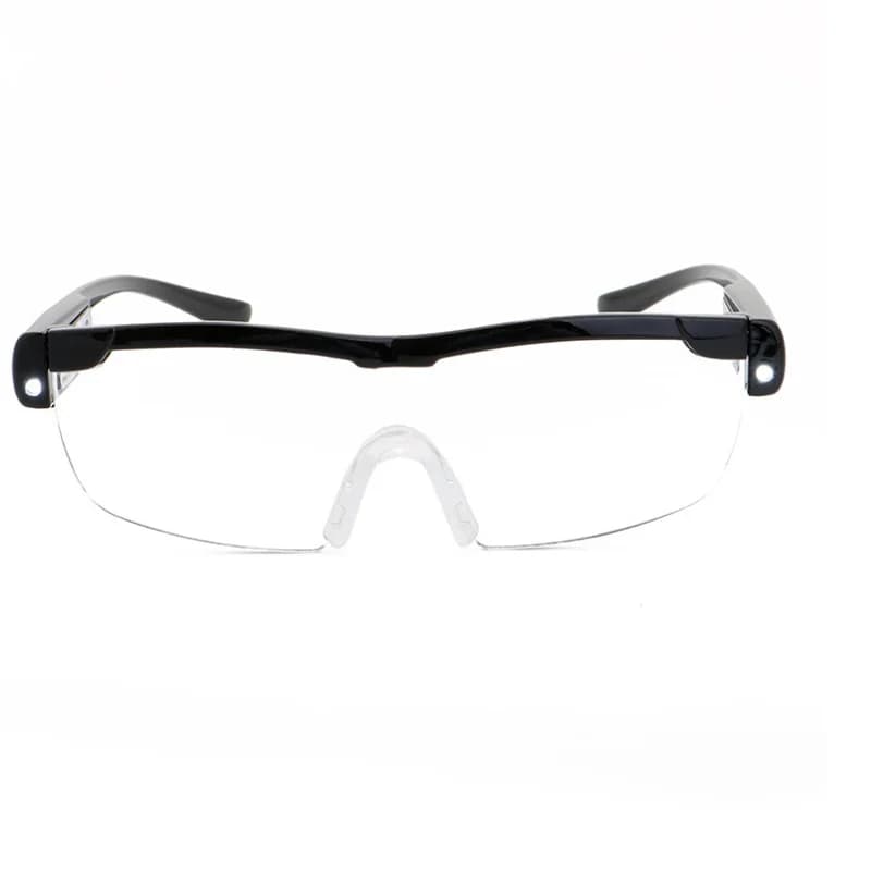 Loupe de lecture 2,5x, loupe Portable, bandeau, lentille acrylique avec lumière 2Led pour réparation