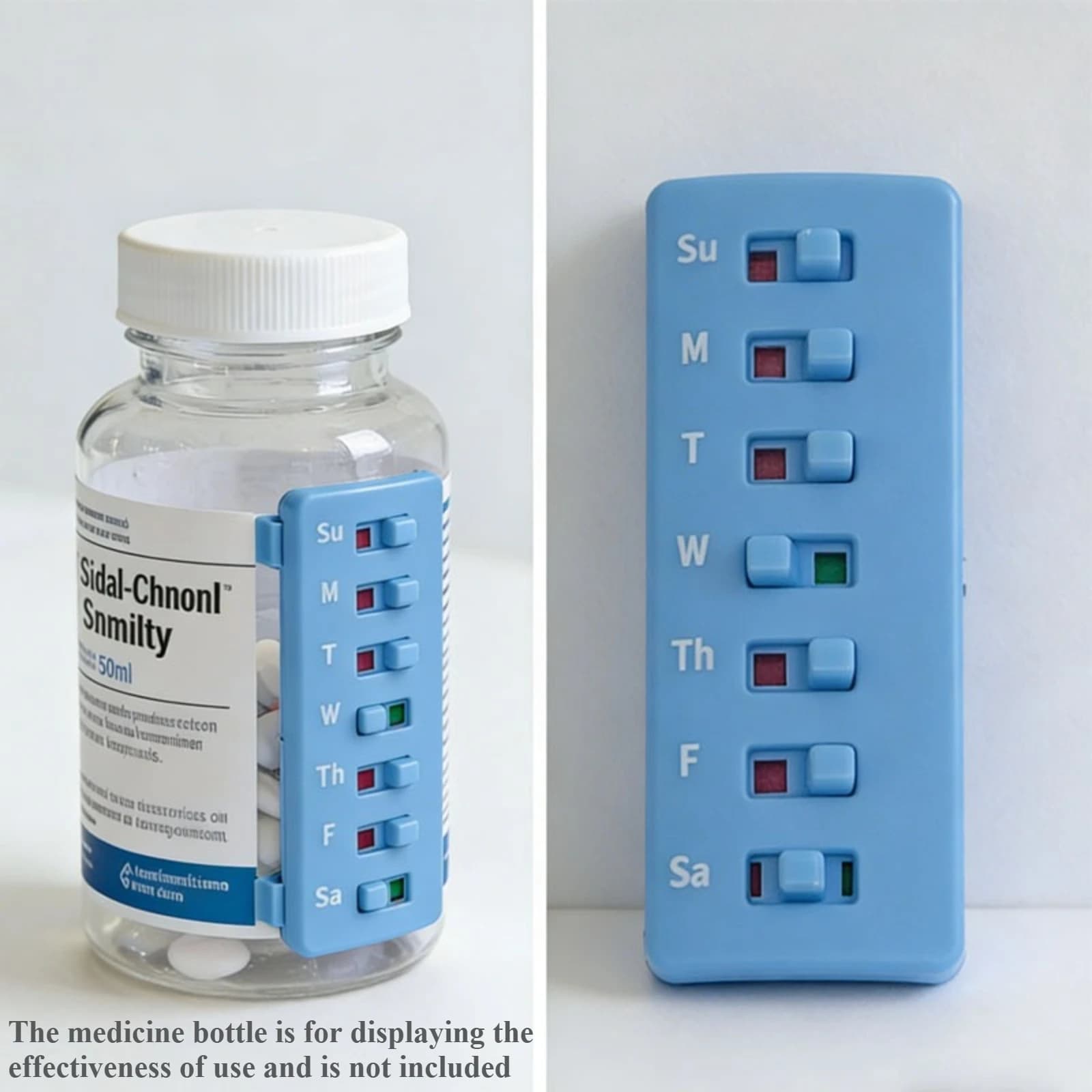 Nouveau modèle 2026 : Enregistreur de rappels de médicaments et suivi des pilules réutilisable - Por
