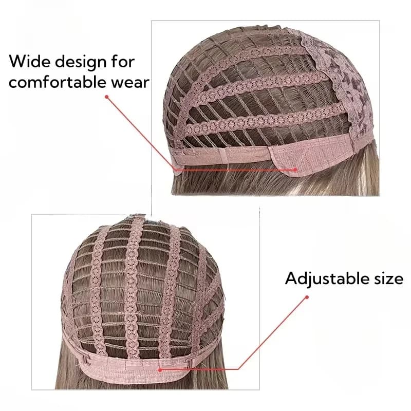 Y2K perruque pour femmes noir moyen long cheveux raides Simulation naturelle usage quotidien perruqu