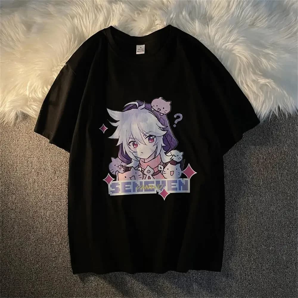 T-Shirt à Manches Courtes en Coton pour Couple, Vêtement Décontracté, Style Hip Hop, Harajuku, Offre