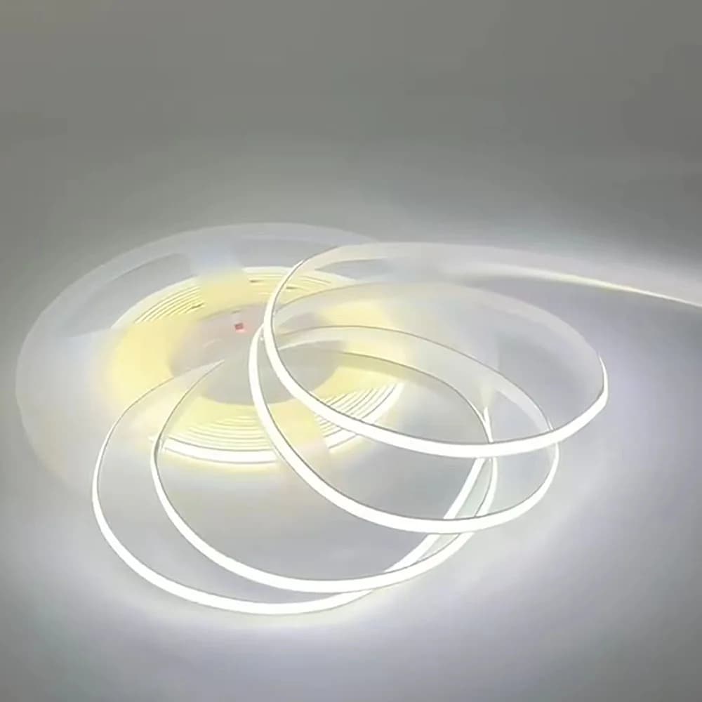 Bande lumineuse COB 5V 5mm, ruban à intensité variable, 320 led/m, barre lumineuse Flexible pour écl