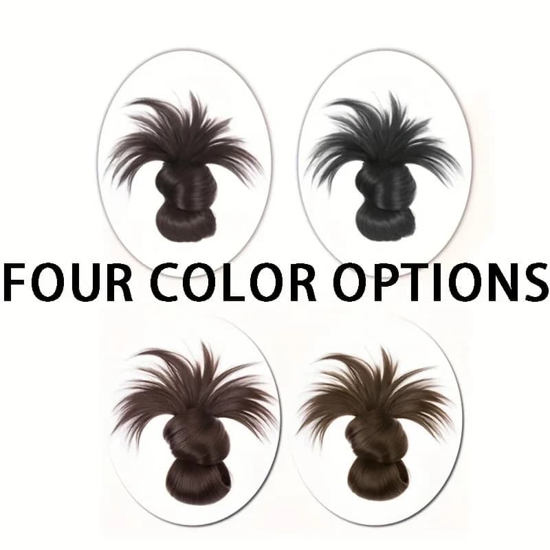 Chignon synthétique élégant à demi-cravate de 8 pouces, avec pince à griffes, perruque en plumes de 