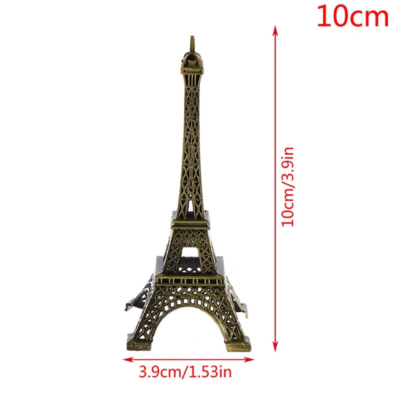 Mini tour Eiffel de Paris, modèle de bureau, Statue artisanale, Souvenir en alliage