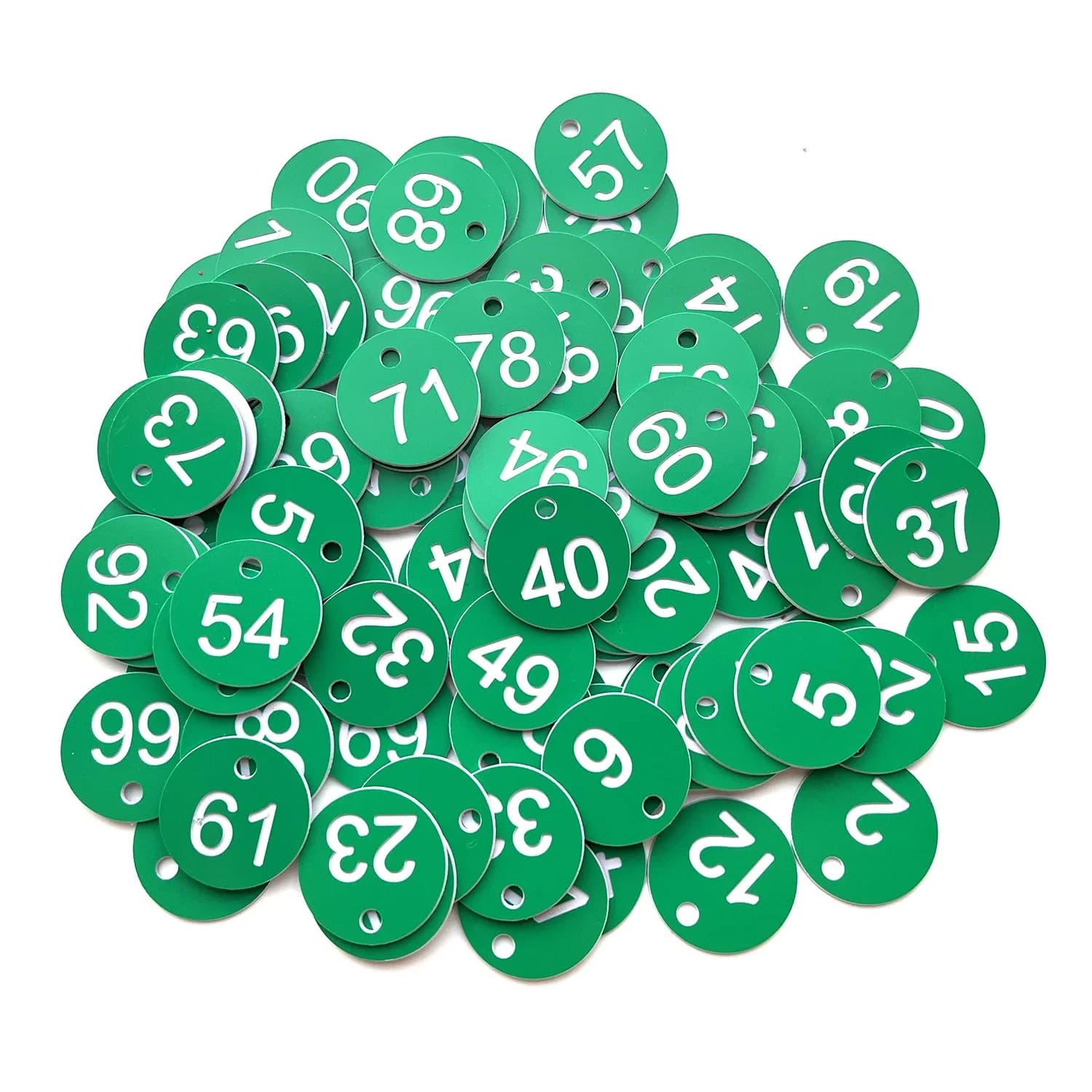 Étiquettes de ruche numérotées avec trou, signes attro, marqueurs de plantes, boîte de jardin, 1-50,
