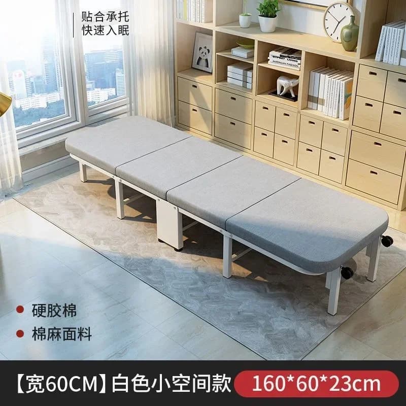 Lit pliant de bureau compact et pratique, chaise longue de sieste, lit d'appoint individuel pour adu