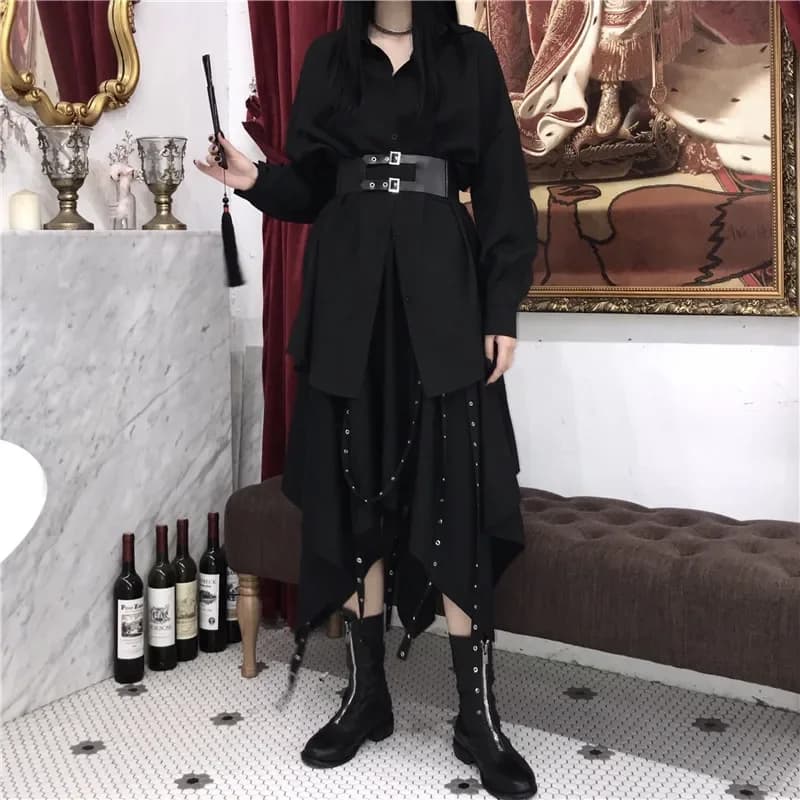 Jupe Steampunk gothique vintage victorienne pour femmes, jupe de fête pouvez-vous psy Hiphelicopter 