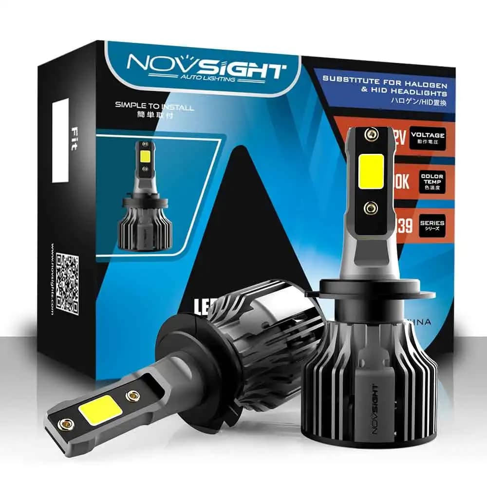 NOVSIGHT Led phare de voiture H1 H3 H4 H7 H11 H8 H9 H13 9005 HB3 9006 HB4 9007 9003 72W 10000LM 6000