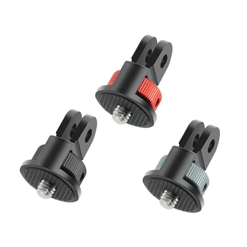 Adaptateur de trépied à vis de 1/4 pouces, support de montage rotatif à 360 degrés pour Go Pro 13 12