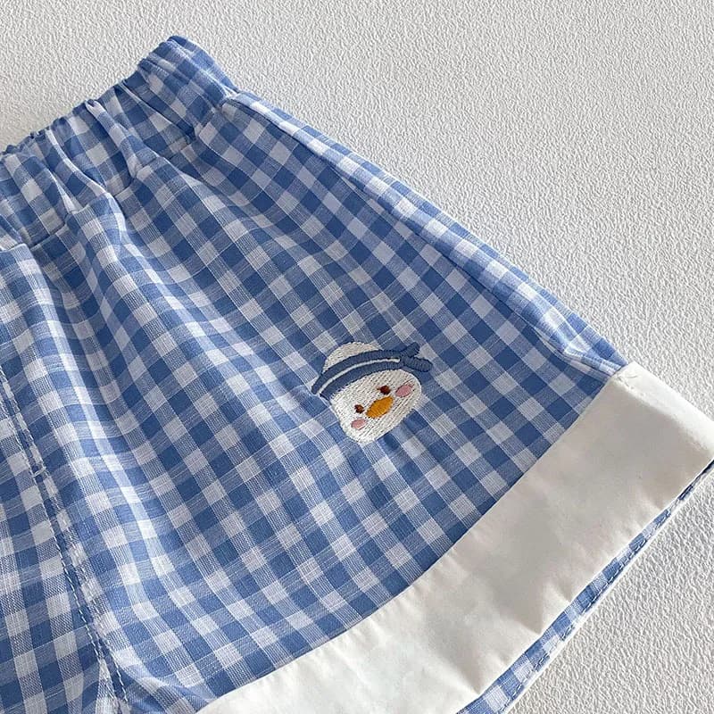 Shorts d'été 2026 pour enfants 9M-4T – Pantalons courts fins à motif quadrillé pour filles, vêtement
