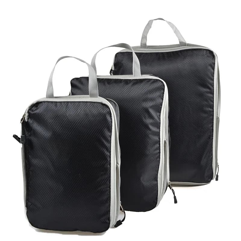 Organiseurs de bagages, sacs de rangement de voyage portables, cubes de compression, sacs de voyage 