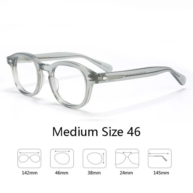 Lunettes de vue pour hommes, style monture transparente, verres transparents, marque Johnny Depp, de