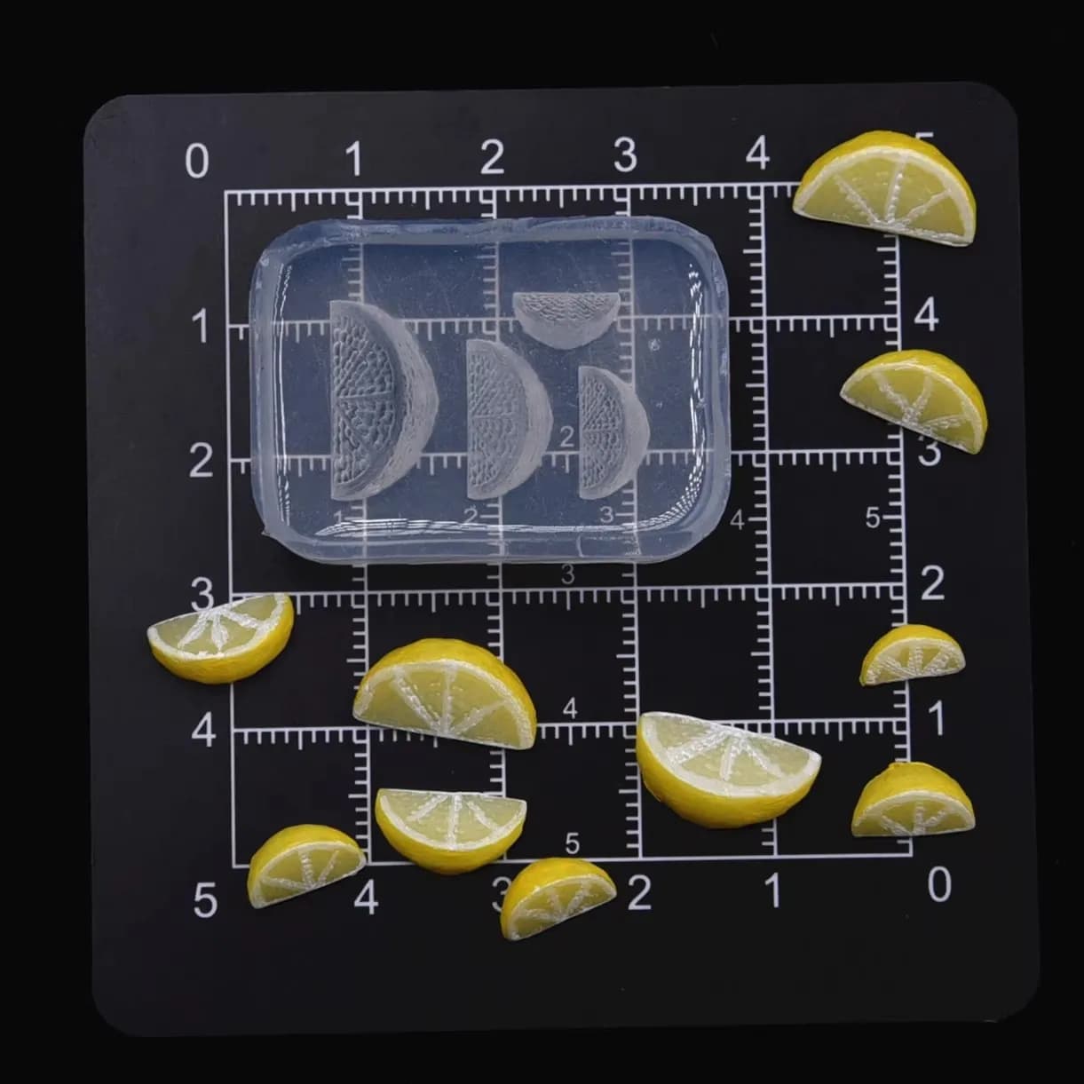 Mini moules en Silicone 3D en argile polymère, bijoux artisanaux, tranches de citron, outils de bric