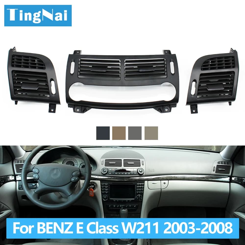 Panneau de couverture de calandre avant pour Mercedes Benz Classe E W211, climatisation, AC, E200, E