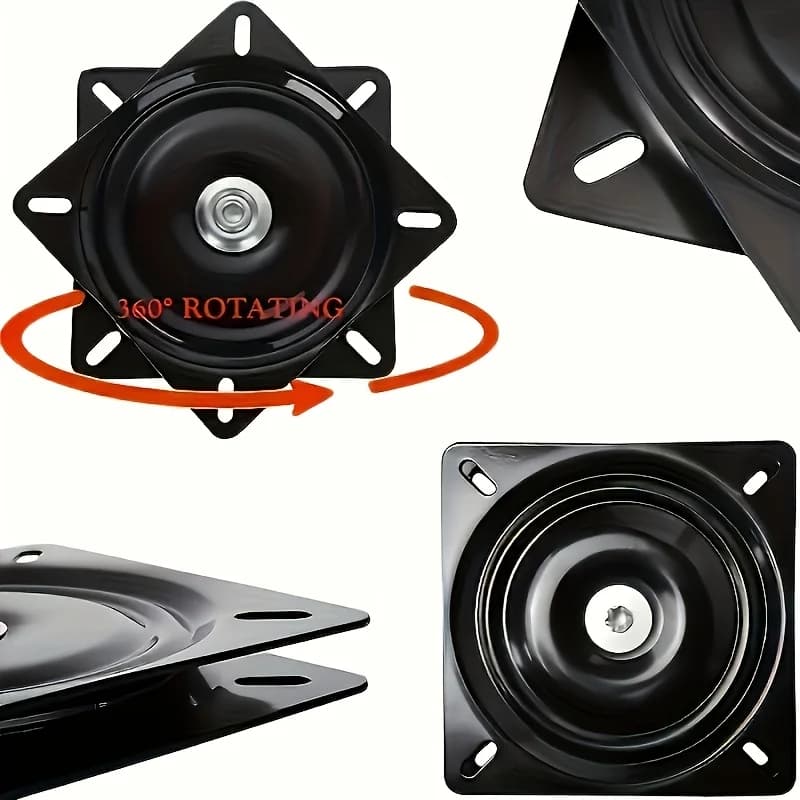Base pivotante pour chaise robuste 6"/4", 360 °   Mécanisme rotatif et lisse – Parfait pour les tabo