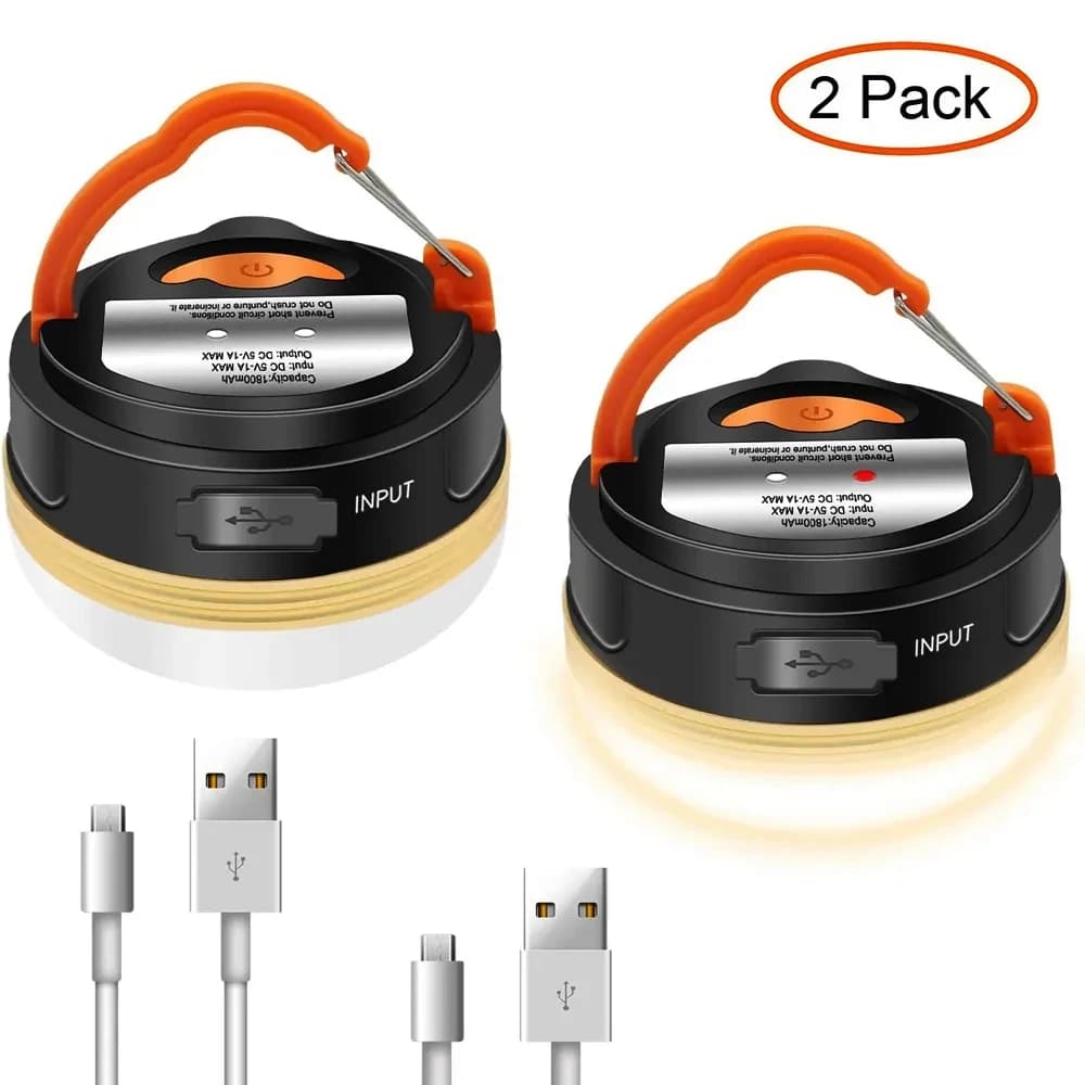 10W LED Portable Camping lumière intégrée 1800mAh batterie USB Rechargeable tente lanterne en plein 