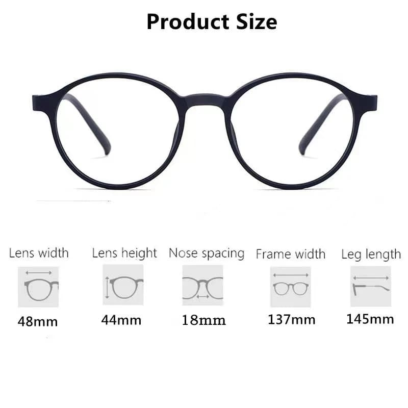 Lunettes de lecture rétro rondes en alliage de titane ultraléger pour hommes et femmes, anti-lumière