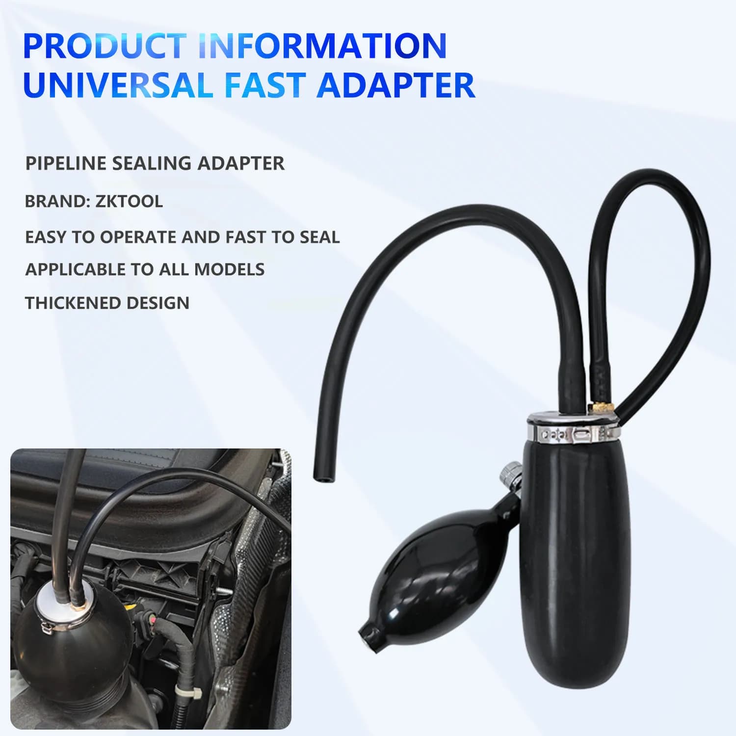 Adaptateur universel d'admission facile, outil de Diagnostic, adaptateur d'entrée à joint rapide pou