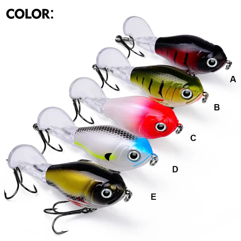 1 pièces 11.5g/ 16g Topwater Popper leurre de pêche Whopper Plopper appât dur en plastique Swimbait 