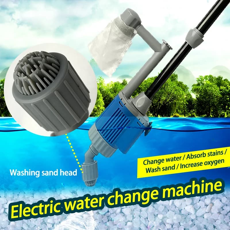 20/28W électrique Aquarium réservoir de poissons pompe de changement d'eau Aquarium outil de nettoya
