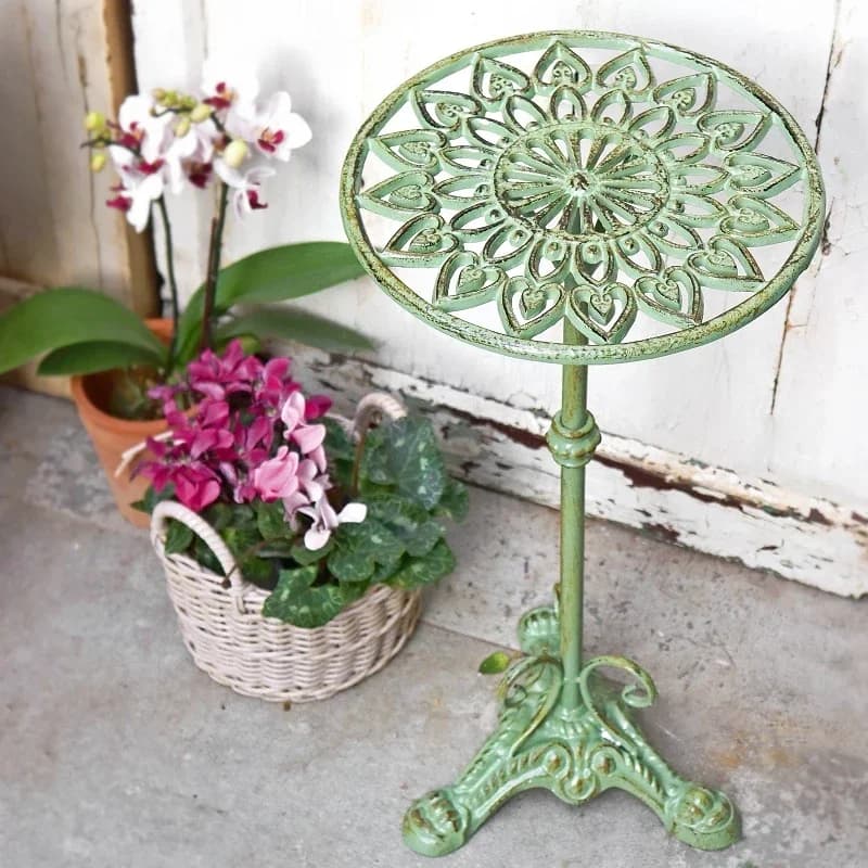 Vintage Do Old Stand pour Fleurs Fer Art Plancher Plante Étagères Balcon Décoration Étagère De Range