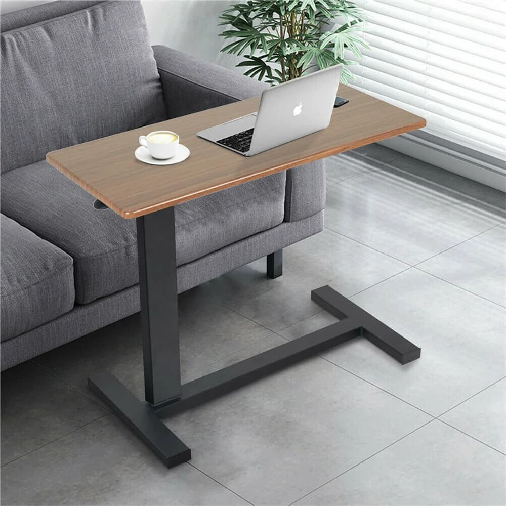 Grand bureau d'ordinateur portable sur le lit roulant, support de table réglable recommandé pour l'h