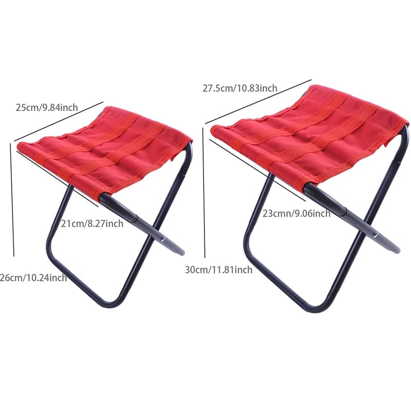 Chaise pliante en aluminium avec sac, légère, portable, très durable, chaise d'extérieur, tabouret, 