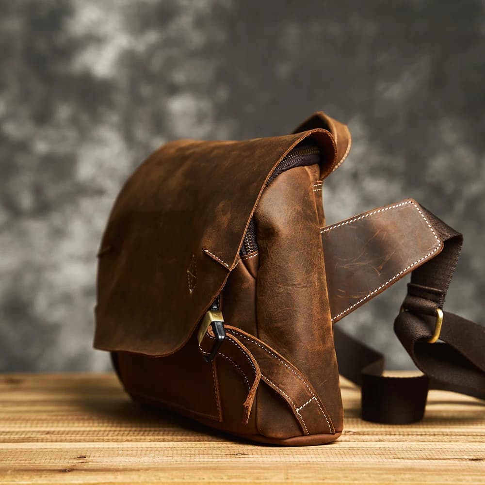 ZRCX haute qualité en cuir véritable hommes sac de messager sac à bandoulière décontracté mode homme