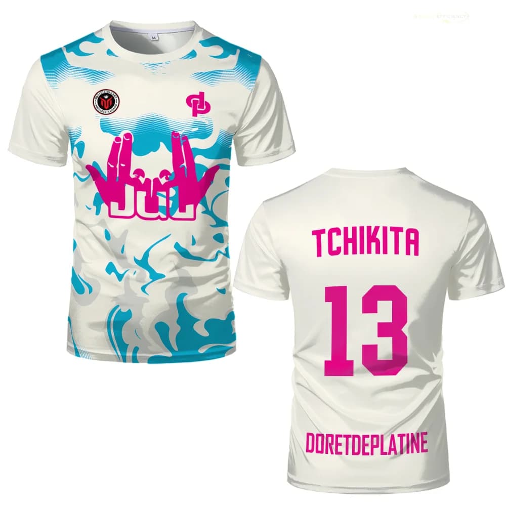 T-shirt de Sport respirant à séchage rapide pour hommes, impression 3D, 90 minutes MM9 JUL, maillot 