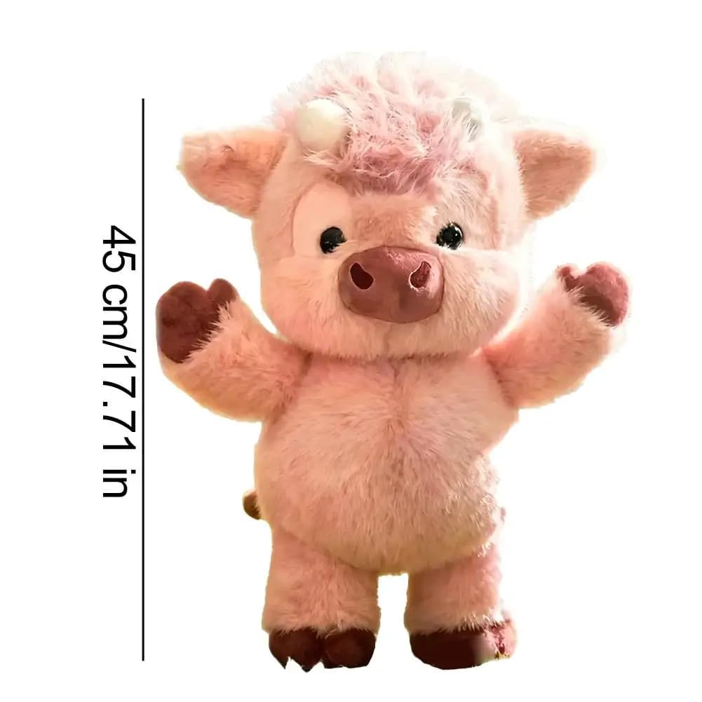 Peluche cochon de veau doux, jouet en peluche animé mignon, oreiller créatif en peluche cochon de co