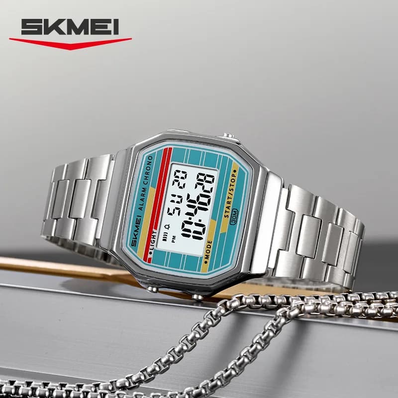 SKMEI 2514 classique électronique carré chronomètre numérique montres d'alarme Style rétro horloge h