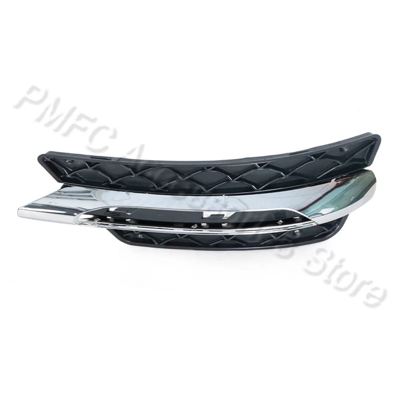 Grilles de pare-chocs avant de voiture, couvercle de phare antibrouillard chromé noir pour mercedes-