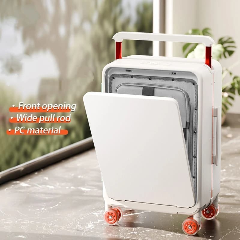 Valise de paquet pour ordinateur portable à ouverture frontale, capacité d'entrepôt profond, sac de 