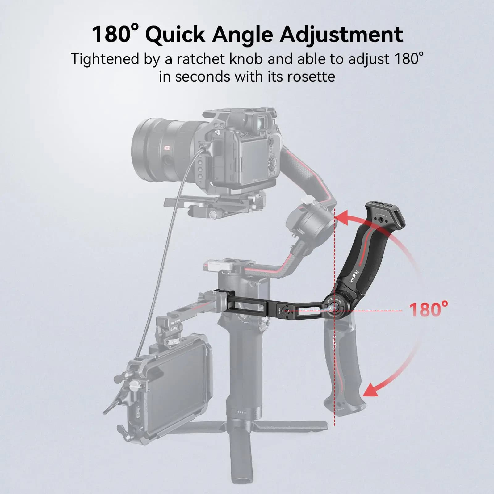 SmallRig-Poignée réglable pour DJI RS 2 / RS 3 / RS 3 Pro/RS 3 Mini / RS 4 Pro/RS 4, stabilisateur d