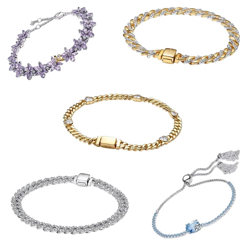 Chaîne de montre élégante et luxueuse en argent pur 925 multicolore, très vendue, magnifiques cadeau