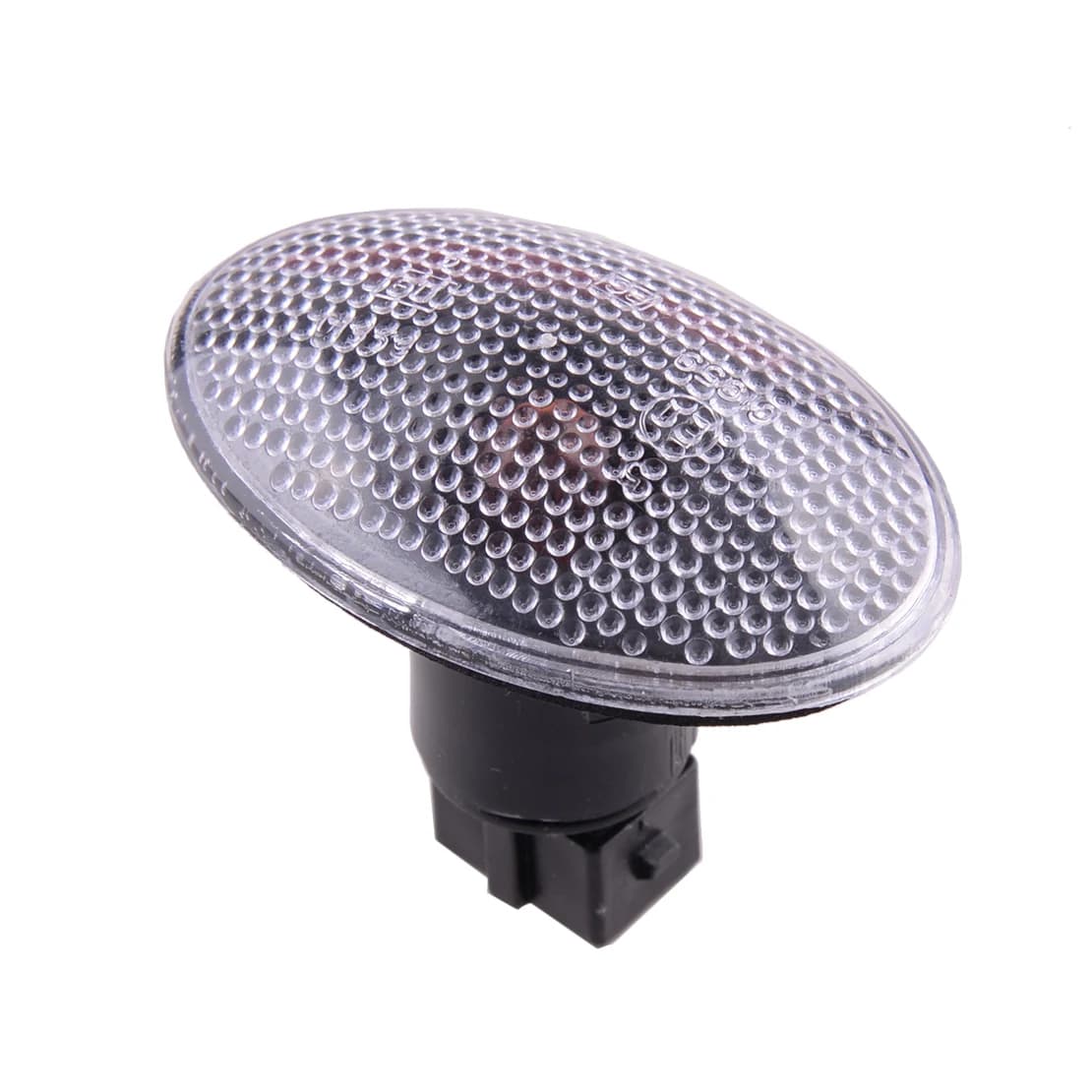 Indicateur lumineux de marqueur latéral de voiture, lentille transparente avec ampoules LED, 2 broch