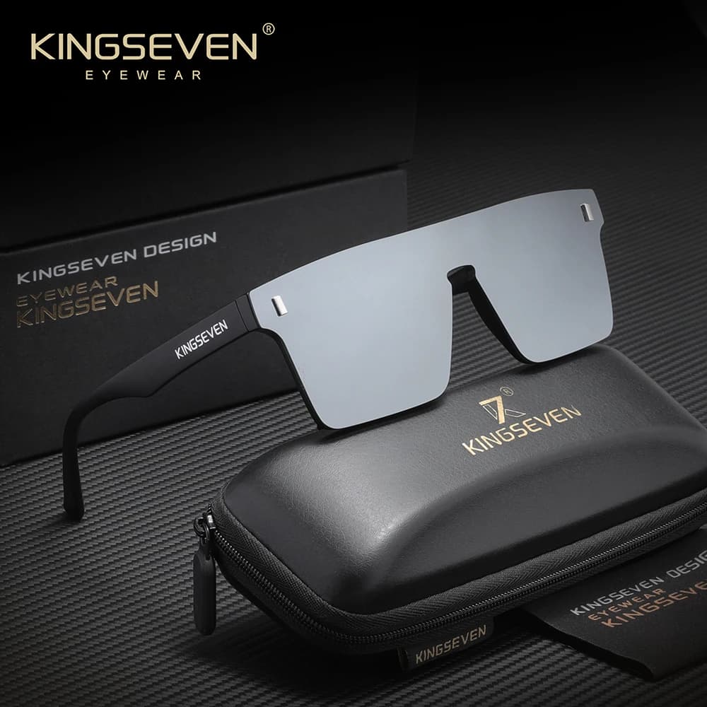 KINGSEVEN – lunettes de soleil polarisées sans monture pour hommes et femmes, à la mode, Anti-UV400,