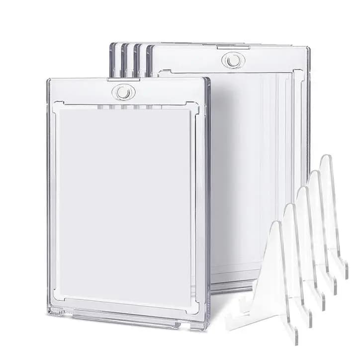 Ensemble de porte-cartes magnétiques 35PT, vitrine adaptée au jeu YuGiOh Pokmon, manches de cartes d