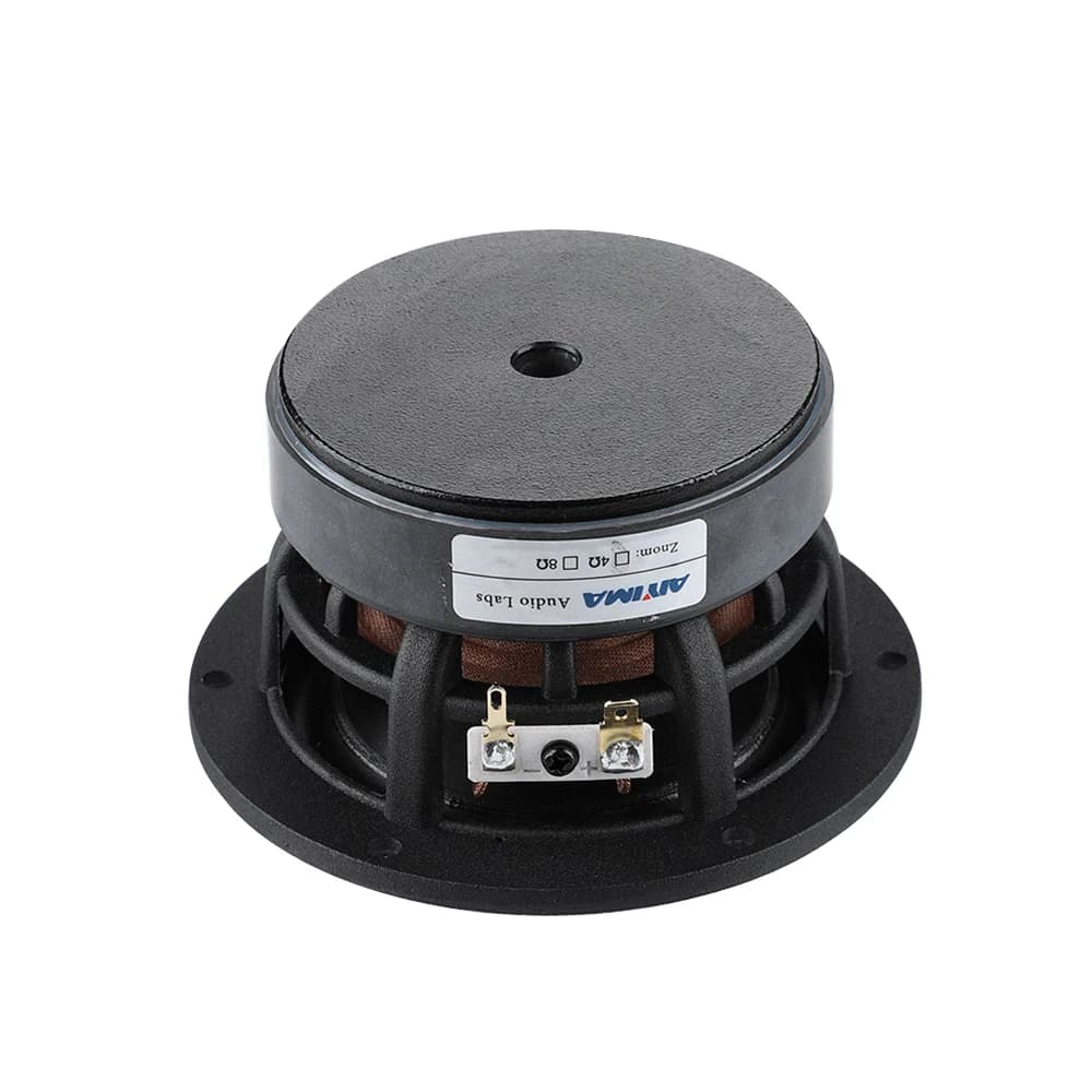 AIYIMA 1 pièce Haut-parleur médium 4 pouces 50W 4 Ohm 8 Ohm, type Bullet, avec bobine 25 mm, dôme en