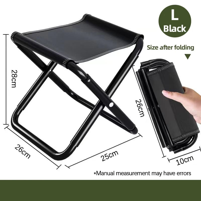 MUMUCC tabouret pliant en fer robuste chaise de Camping Portable pour la pêche en plein air tabouret