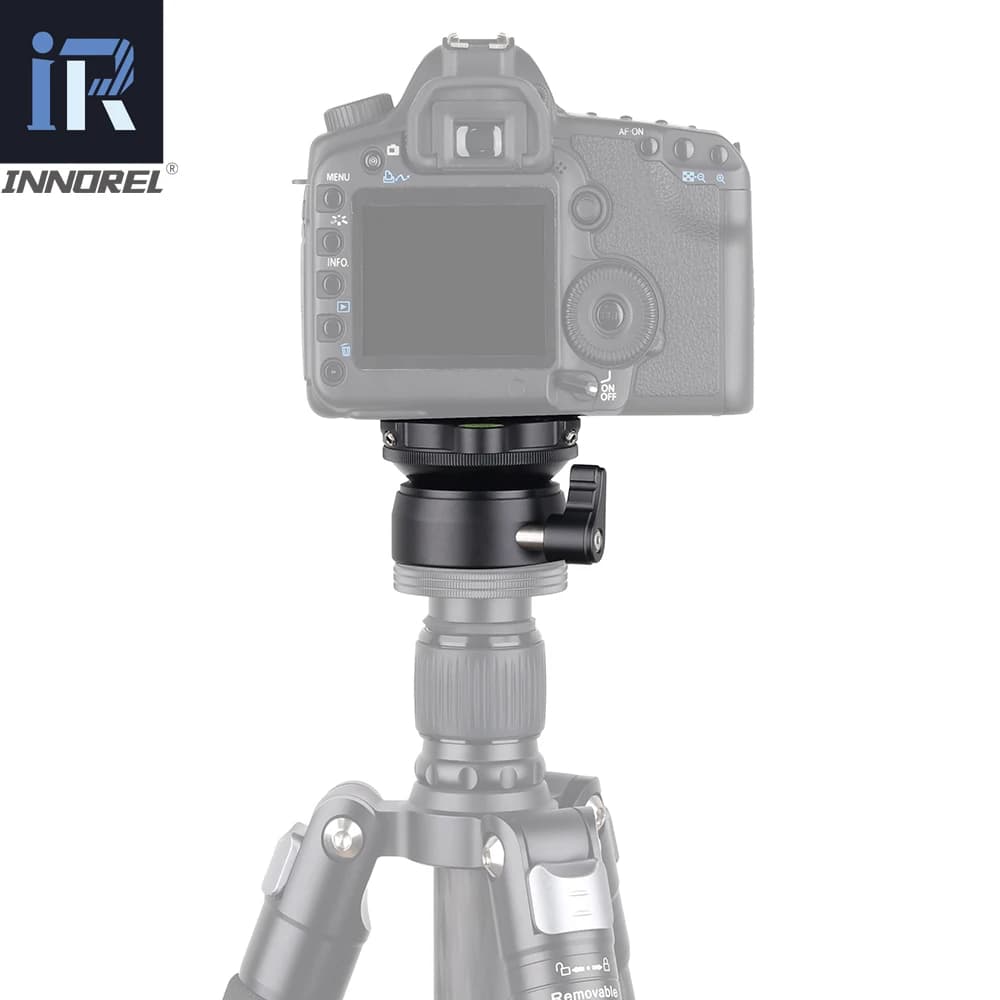 INNOREL Tête de trépied LB-60 Base de décrochage Niveau Plate-forme de réglage horizontal pour la ph