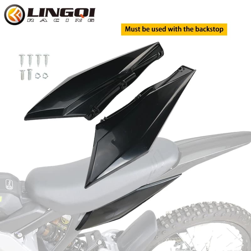 LINGQI RACING moto garde-boue arrière panneau latéral garde-boue carénage couverture cadre garde pou