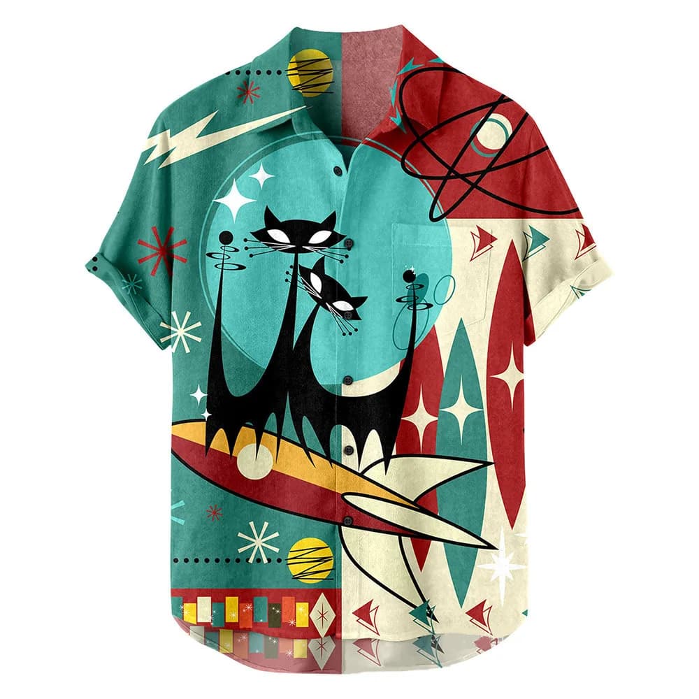 Chemise à fleurs hawaïennes pour hommes, cardigan abordable, revers décontracté, manches courtes, mi