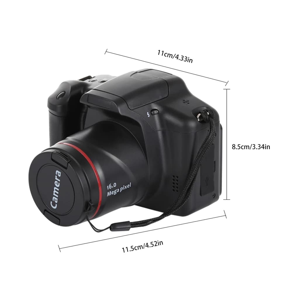 Appareil photo numérique vidéo photographie caméscope caméras Zoom 16X 4K téléobjectif Rechargeable 