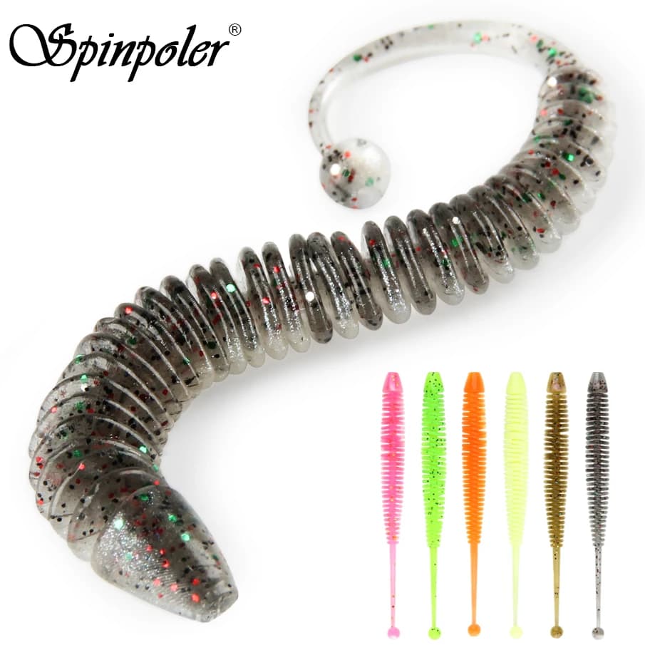 Spinpoler nouvelle queue d'écureuil leurre souple appât de pêche ver route sous-appât appât souple i