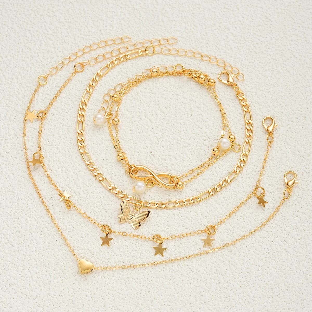 83 pièces élégant perle géométrique boucles d'oreilles collier Bracelet bague ensemble de bijoux pou