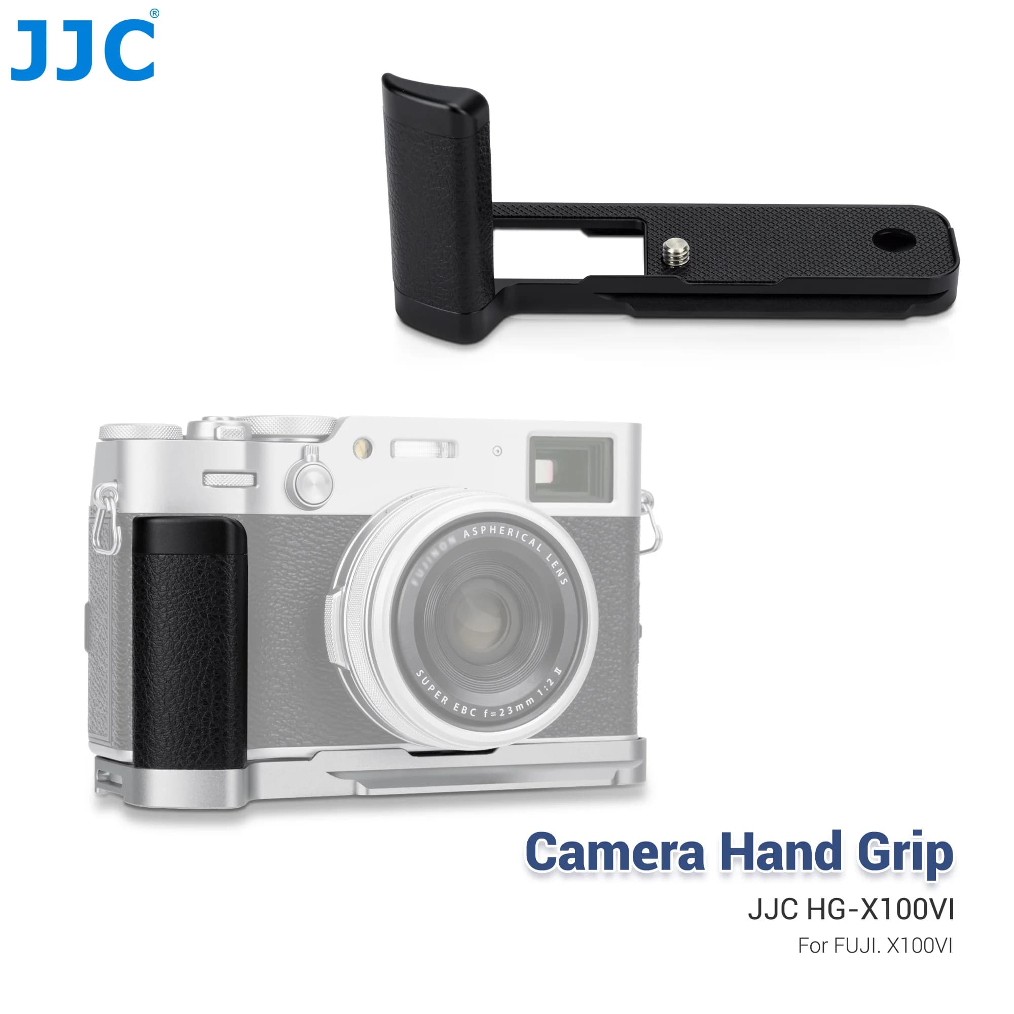 JJC – support de poignée en métal L pour appareil photo Fujifilm X100VI, support de poignée antidéra