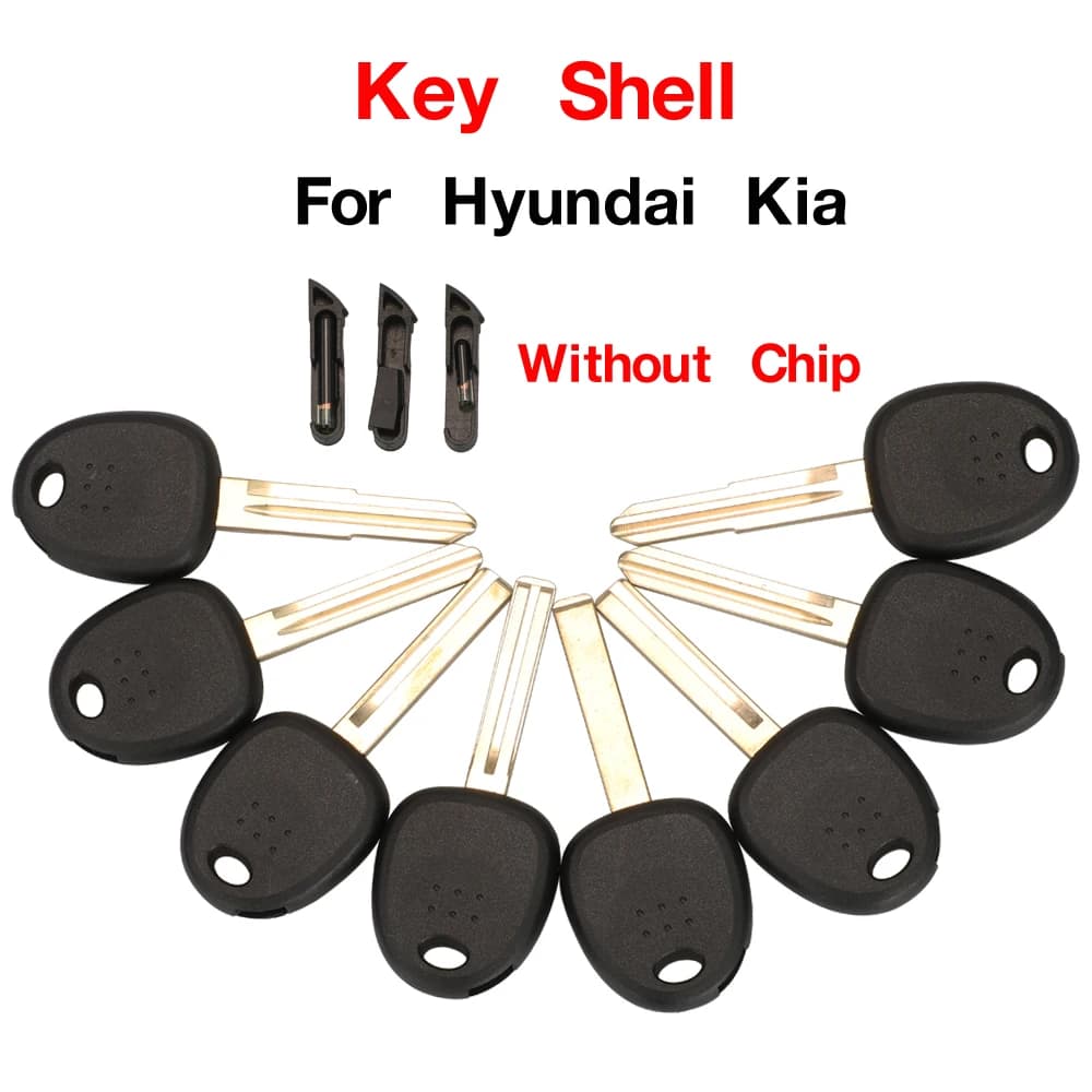 Jingyuqin-Étui de clé transpondeur pour KIA Hyundai Accent macMiElantra Accent, 10 pièces, applicabl