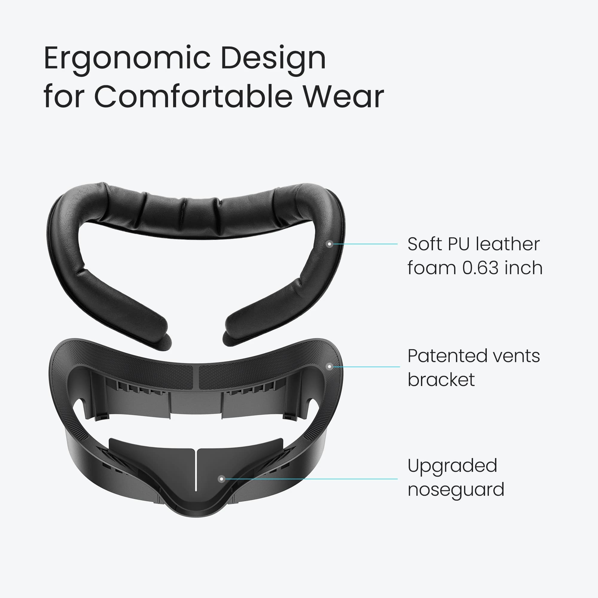 KIWI design V3 Interface faciale compatible avec les accessoires Meta Quest 3