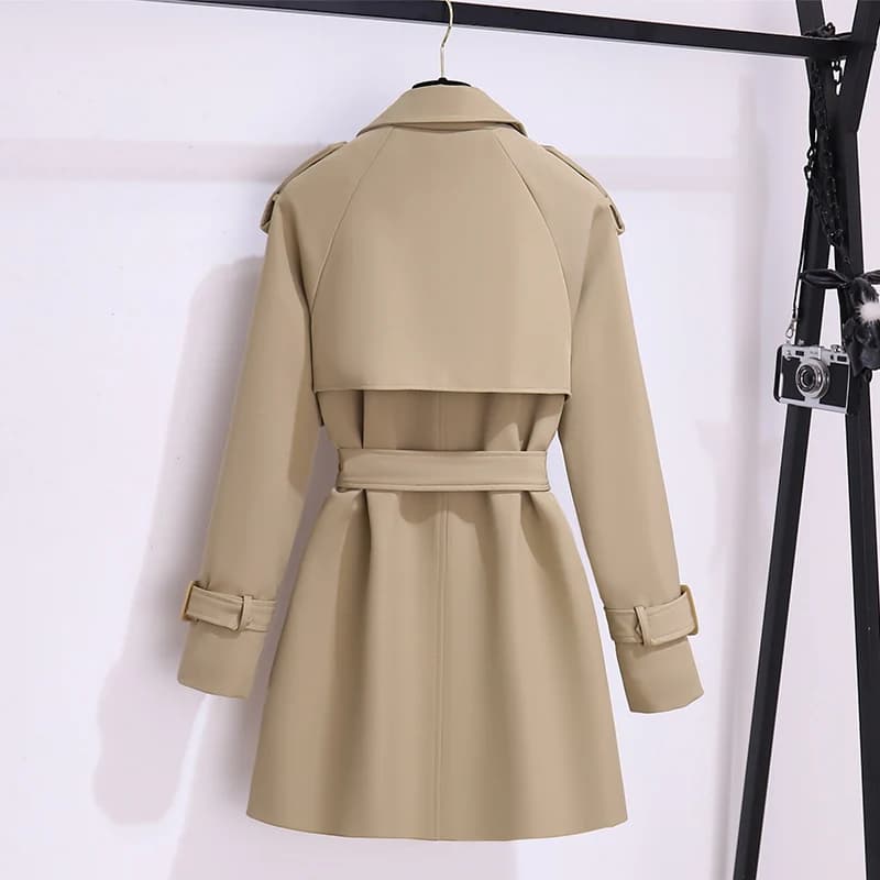 Coupe-vent de Style britannique pour femmes, Streetwear, Trench-coat à Double boutonnage, vestes kak