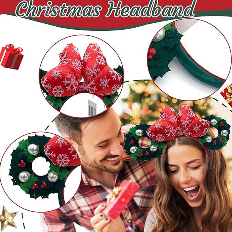 Disney Mickey bandeau arbre de noël beignet bandeau Peter Pan Cosplay bandeau Disneyland lettre band